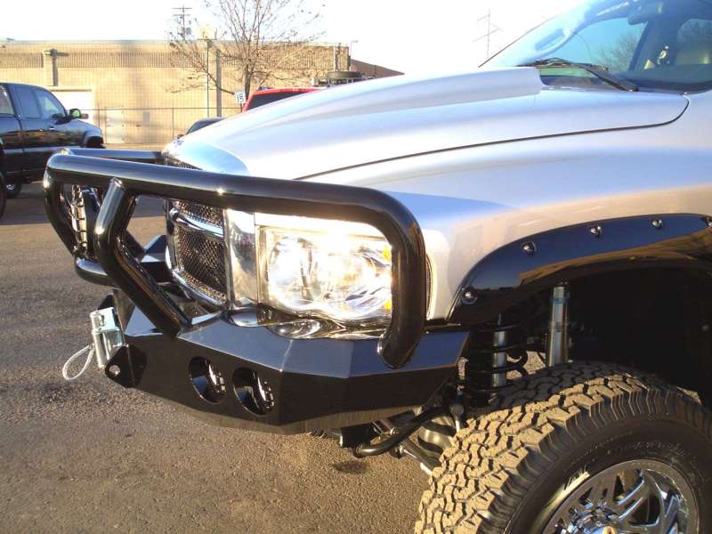 Road Armor 03-05 Dodge 2500 Stealth Front Winch Bumper w/Titan II Guard - Tex Blk 44042B 44042B Photo - Primary