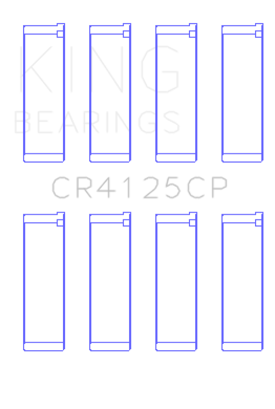 King Engine Bearings Subaru Ej20/Ej22/Ej25 (Incl. Turbo) (Size +0.25mm) Connecting Rod Bearing Set CR4125CP0.25 CR4125CP0.25 Photo - Primary
