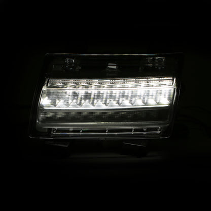 ANZO 18-19 Jeep Wrangler JL LED Chrome Clear w/ Sequential Signal 511082 511082 Photo - Unmounted