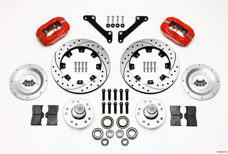 Wilwood FDL Front Kit, 12.19", Drilled, Red, 70-78 Camaro 140-8582-DR Photo - Primary