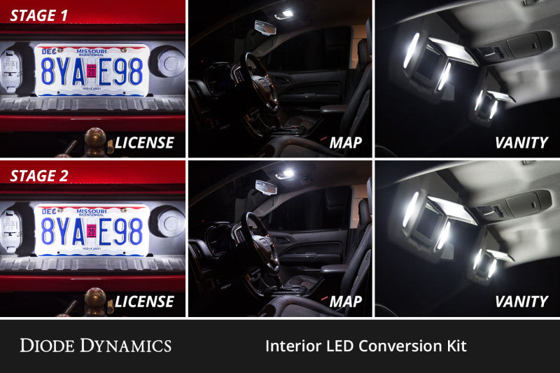 Diode Dynamics 17-20 d F-150 Raptor Interior LED Kit Cool White Stage 2 DD0524 DD0524 User 3