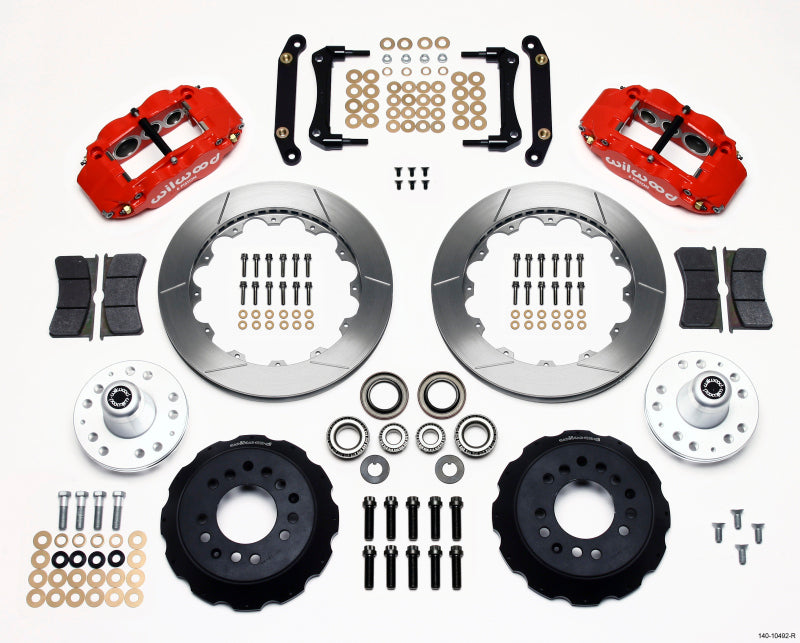 Wilwood Narrow Superlite 6R Front Hub Kit 12.88in Red 79-81 Camaro 140-10492-R 140-10492-R Photo - Primary