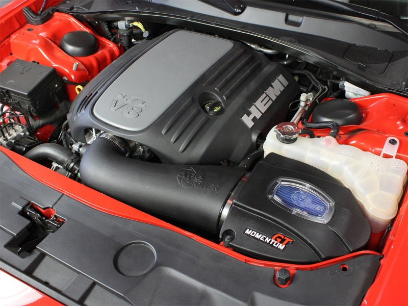 aFe Momentum GT Pro 5R Cold Air Intake System: Dodge Challenger/Charger R/ 54-72202 Photo - Mounted