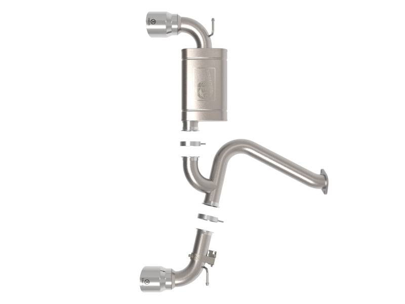 aFe 22-23 Hyundai Kona N L4 2.0L (t) Takeda 3in 304 SS Axle-Back Exhaust System w/ Polished Tips 49-37032-P 49-37032-P Photo - Unmounted