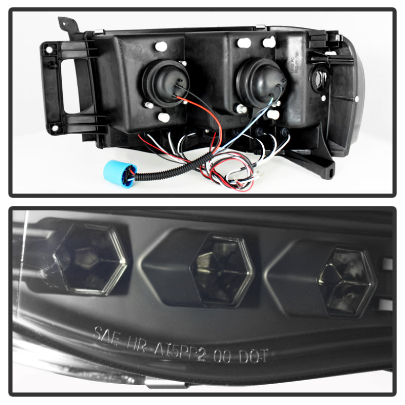 Spyder Dodge Ram 1500 02-05 03-05 Projector Headlights LED Halo LED Blk Smke PRO-YD-DR02-HL-BSM 5078384 5078384 User 1