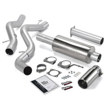 Banks Power 06-07 Chevy 6.6L ECLB Monster Exhaust System - SS Single Exhaust w/ Chrome Tip 48940 48940 Photo - Primary
