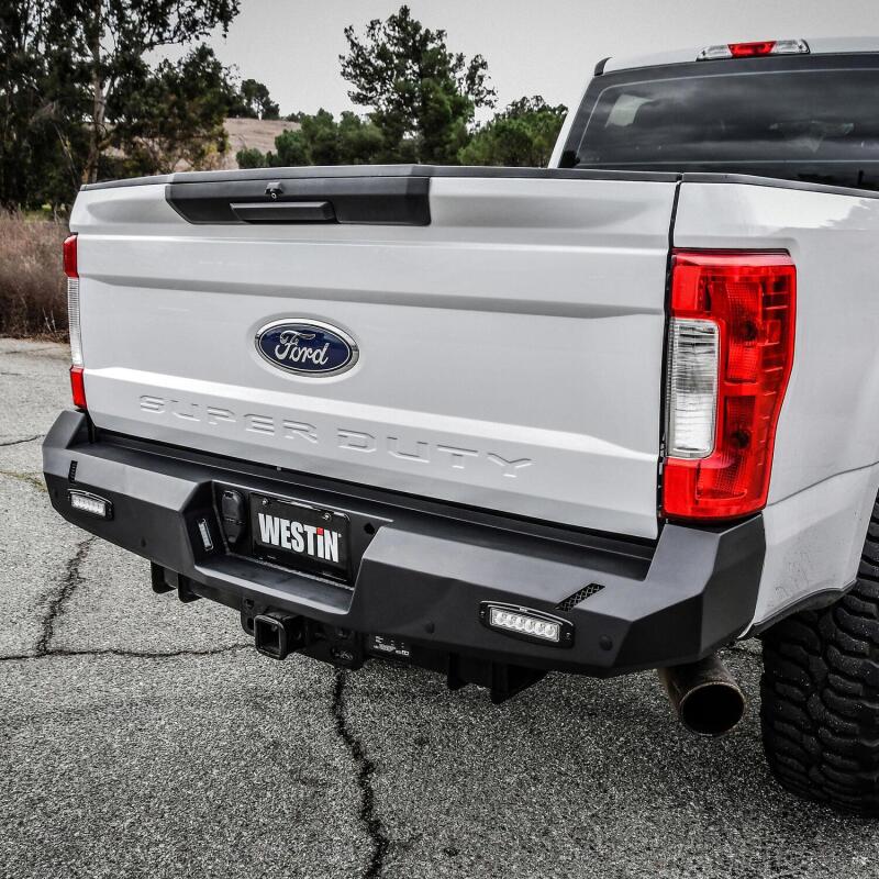 Westin 17-20 Ford F-250/350 Pro-Series Rear Bumper - Textured Black 58-421175 58-421175 Photo - Mounted