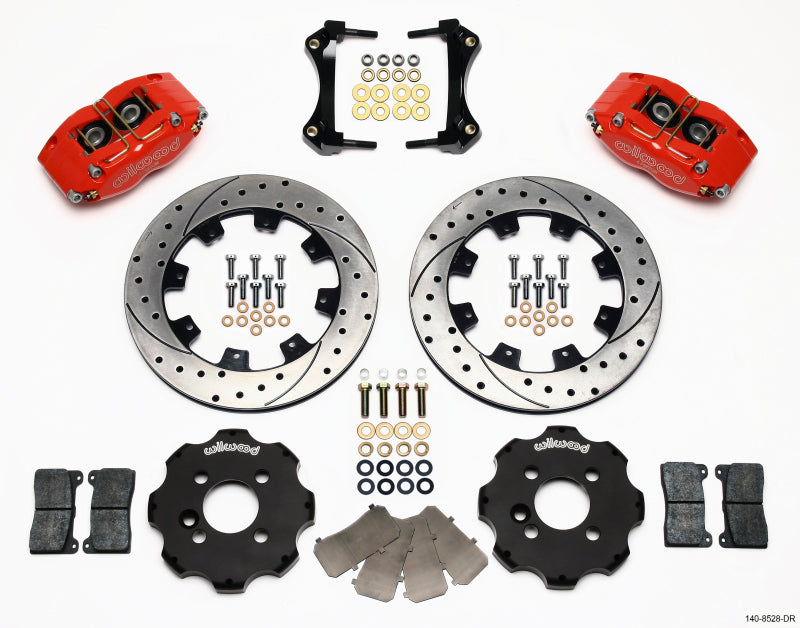 Wilwood DPR Front Kit, 12.19", Drilled, Red, Mini Cooper 140-8528-DR Photo - Primary