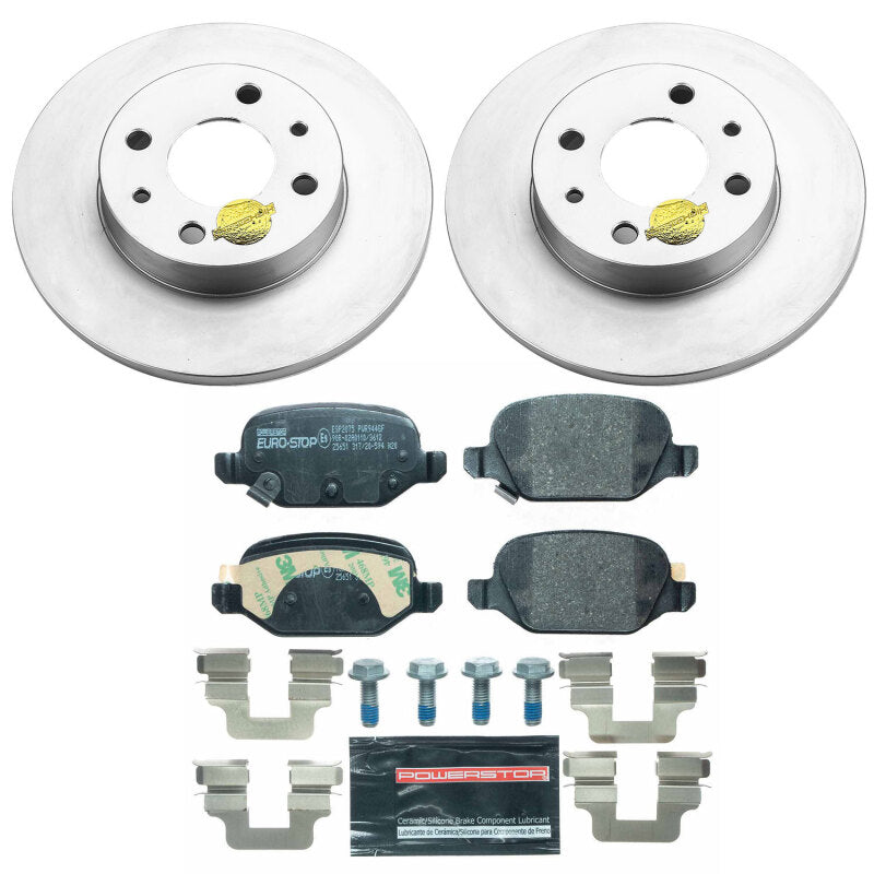 Power Stop 12-19 Fiat 500 Rear Euro-Stop Brake Kit ESK6292 ESK6292 Photo - Primary