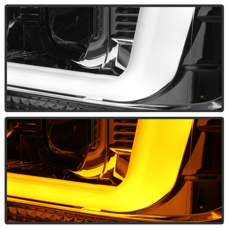 Spyder 08-10 Ford F-250 Ver 2 Proj Headlight - Switch Back Light Bar - Chrome - PRO-YD-FS08V2-SBLB-C 5086211 5086211 Photo - Unmounted