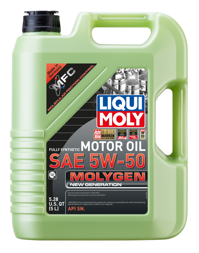 LIQUI MOLY 5L Molygen New Generation Motor Oil SAE 5W50 20310 20310 Photo - Primary