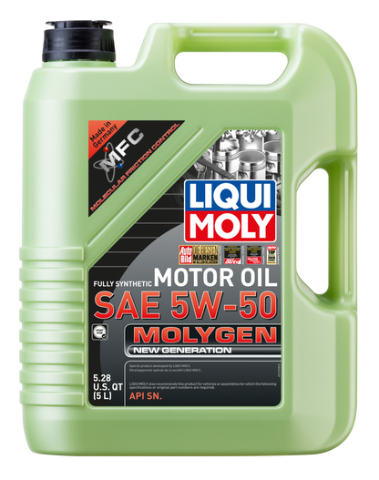LIQUI MOLY 5L Molygen New Generation Motor Oil SAE 5W50 20310 20310 Photo - Primary