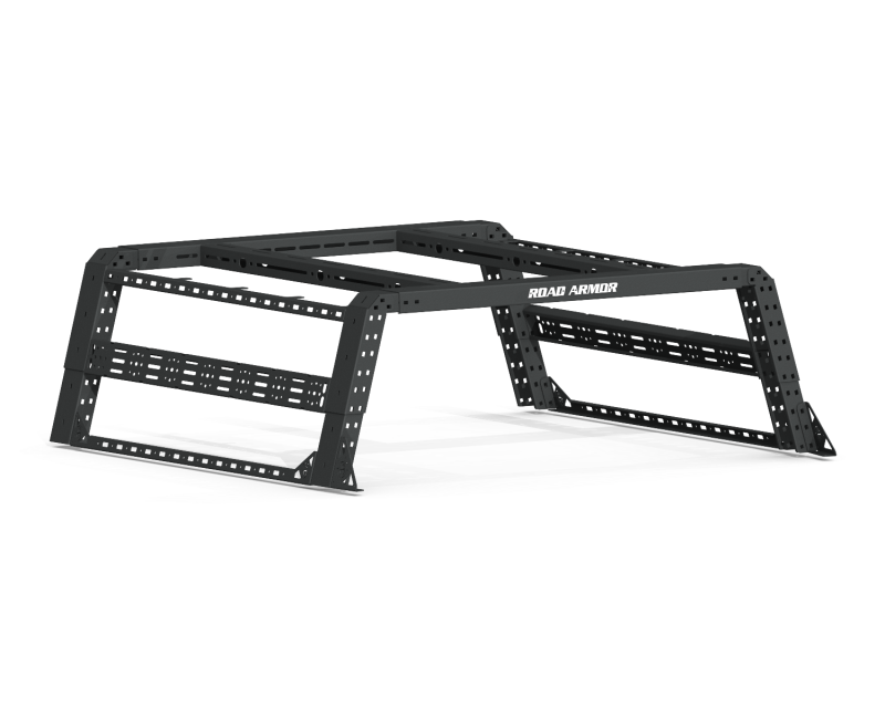 Road Armor Universal 6-1/2ft Beds TRECK Adj Bed Rack w/Strap/Rails - Tex Blk (w/o Brackets) 650BRS69B-OVLD 650BRS69B-OVLD Photo - Primary