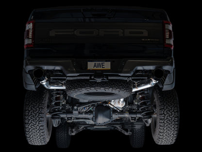 AWE Tuning AWE Gen 3 Ford Raptor SwitchPath Exhaust  - Diamond Black Tips 3025-33356 3025-33356 Photo - Mounted
