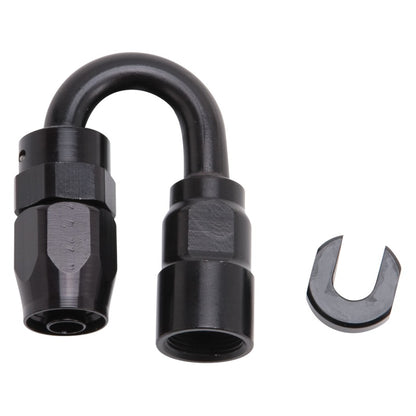 Russell Performance 5/16in SAE Quick Disc Female to -6 Hose Black 180 Degree Hose End 611283 611283 Photo - Unmounted