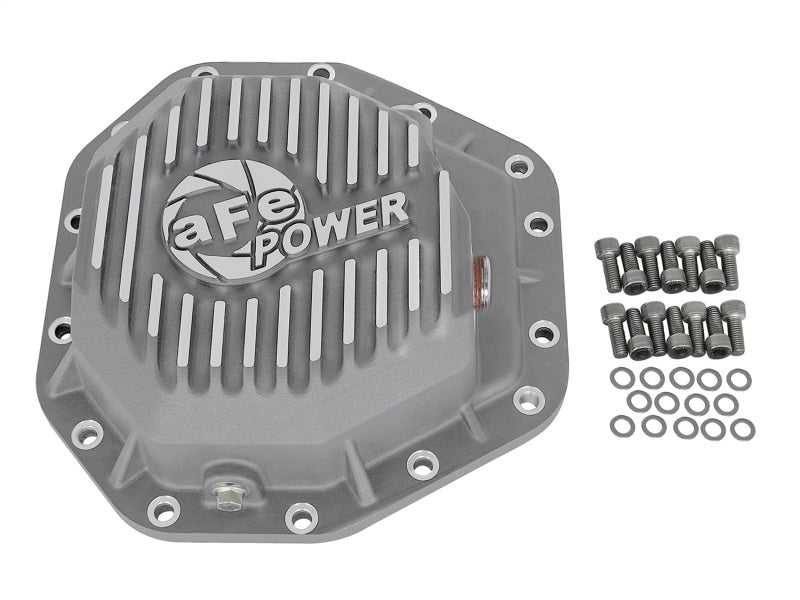aFe Street Series Rear Differential Cover Raw w/ Machined Fins 46-70350 Photo - Unmounted