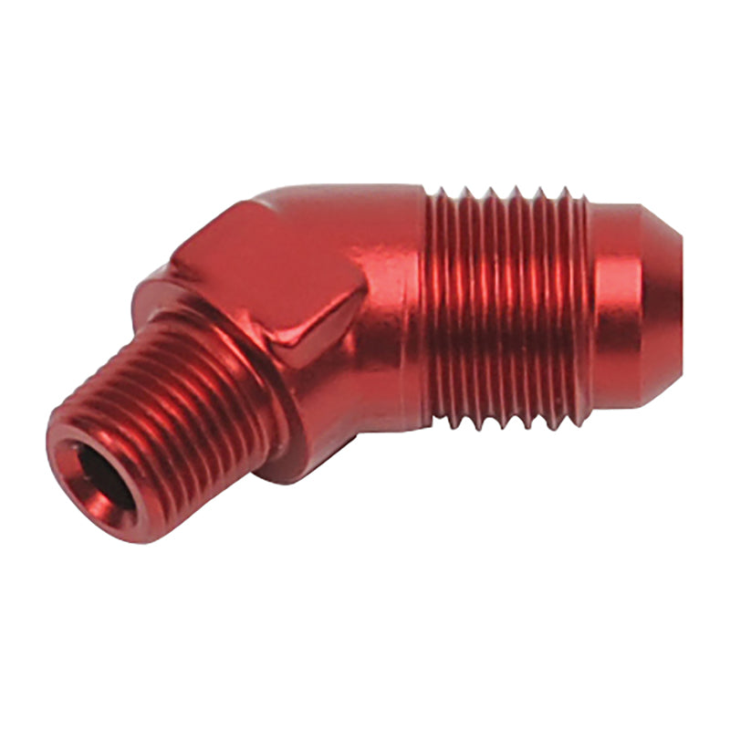 Russell Performance -6 AN MALE X 1/8in NPT MALE 45 DEG (Red) 660104 660104 Photo - out of package