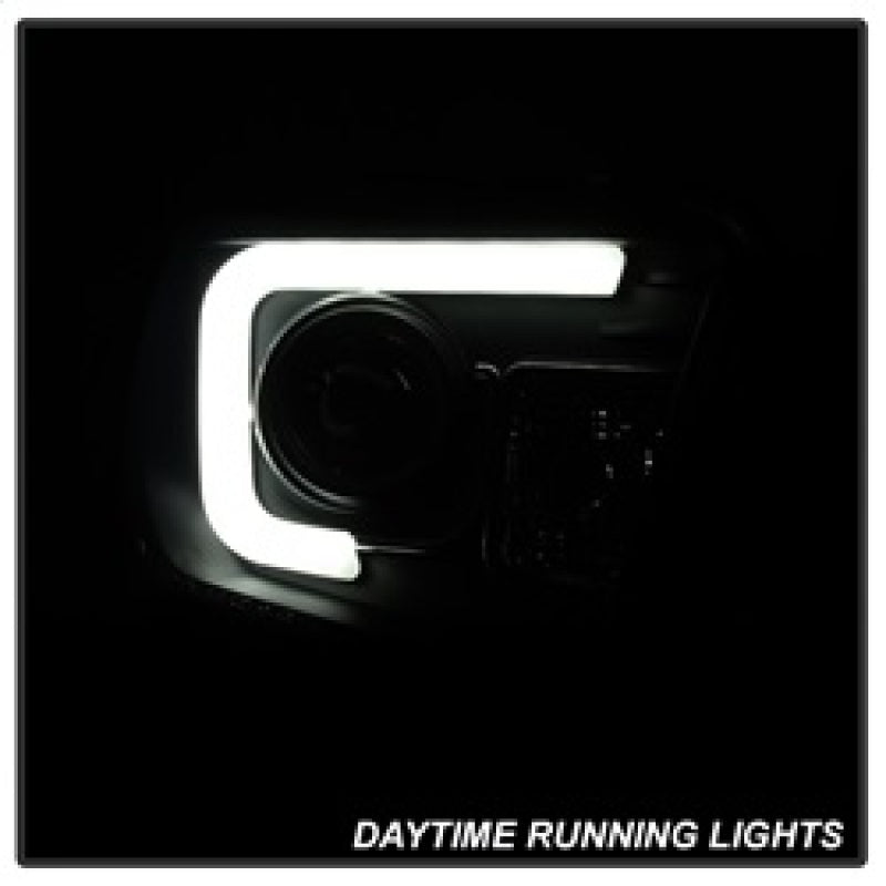 Spyder Toyota Tundra 2014-2016 Projector Headlights Light Bar DRL Black Smoke PRO-YD-TTU14-DRL-BSM 5080165 5080165 Photo - Unmounted