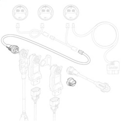 Banks Power iDash 1.8 DataMonster / Super Gauge B-Bus Starter Kit 66556 66556 Technical Drawing