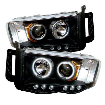 Spyder Dodge Ram 1500 02-05 03-05 Projector Headlights CCFL Halo LED Blk PRO-YD-DR02-CCFL-BK 5009951 5009951 Photo - Primary