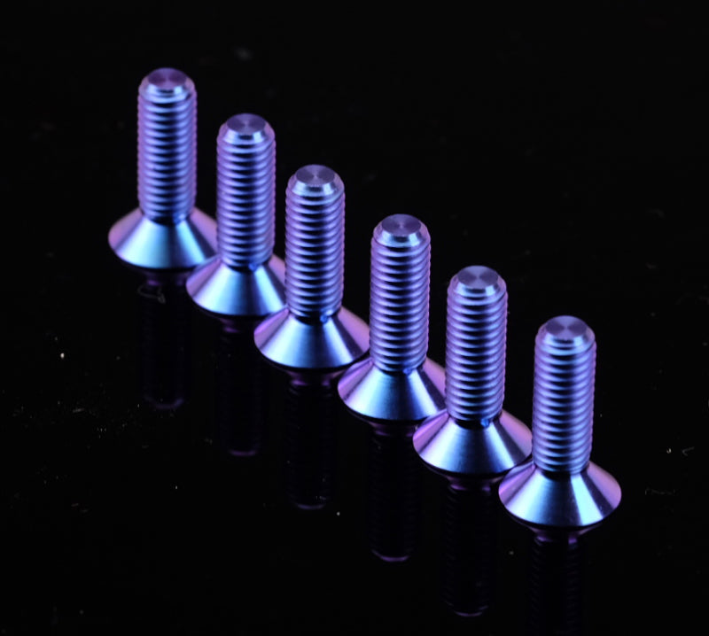 NRG Titanium Steering Wheel Screw Upgrade Kit (Conical) - Purple SWS-100TI-PP SWS-100TI-PP Photo - Primary
