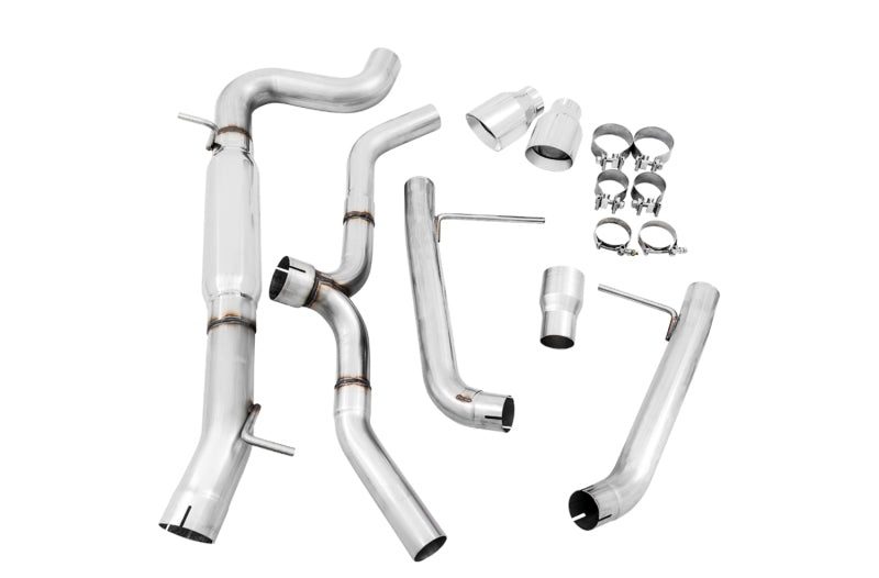AWE Tuning VW MK7 Golf Alltrack/Sportwagen 4Motion Track Edition Exhaust - Polished Silver Tips 3020-32044 3020-32044 Photo - out of package