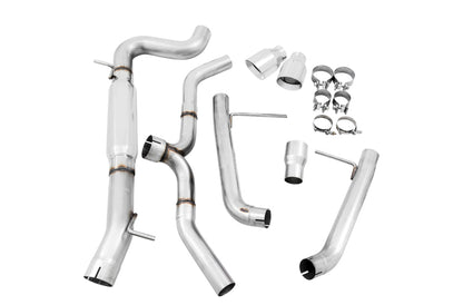 AWE Tuning VW MK7 Golf Alltrack/Sportwagen 4Motion Track Edition Exhaust - Polished Silver Tips 3020-32044 3020-32044 Photo - out of package