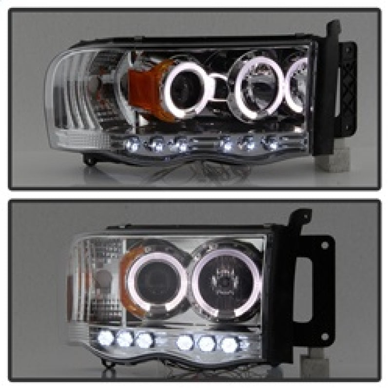 Spyder Dodge Ram 1500 02-05/Ram 2500 03-05 Projector Headlights LED Halo LED Chrm PRO-YD-DR02-HL-C 5009982 5009982 Photo - Unmounted