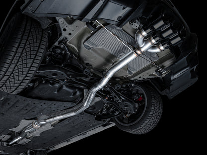 AWE Tuning 2024 Acura Integra Type S DE5 FWD Track Edition Exhaust w/ Triple Diamond Black Tips 3020-53335 3020-53335 Photo - Mounted