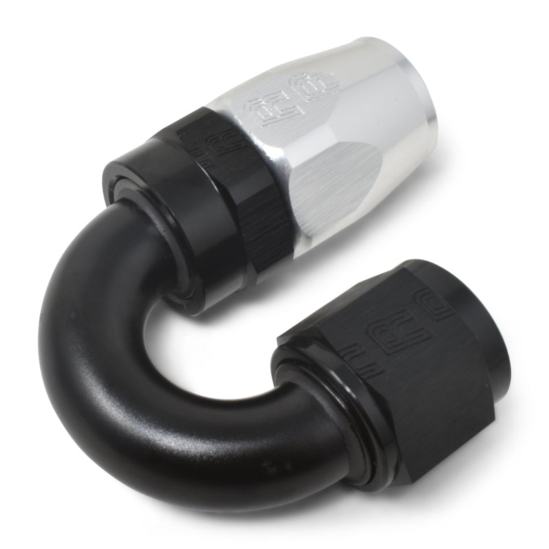 Russell #12 Full Flow Swivel 180° Tight Radius Hose Ends - Black / Silver 613533 Photo - out of package