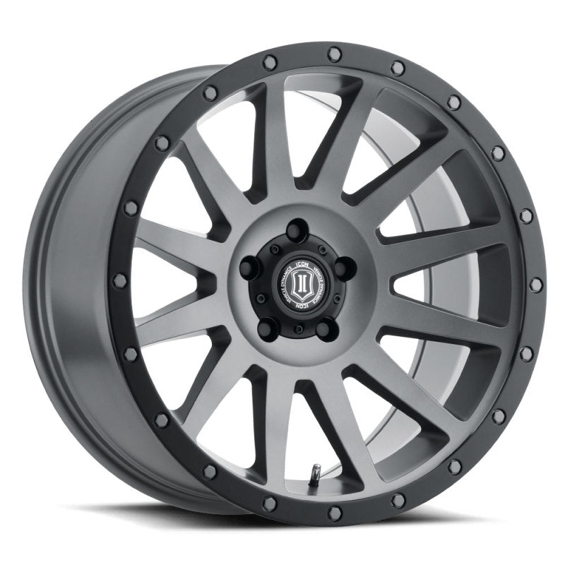 ICON Compression 20x10 5x5 -12mm Offset 5in BS 71.5mm Bore Titanium Wheel 2020107350TT 2020107350TT Photo - Primary