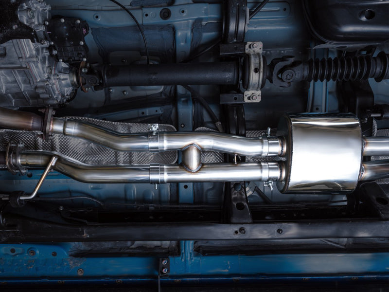 AWE Tuning AWE 16-22 Toyota Tacoma 0FG Catback Exhaust w/ BashGuard - Dual Chrome Silver Tips 3015-32826 3015-32826 Photo - Mounted