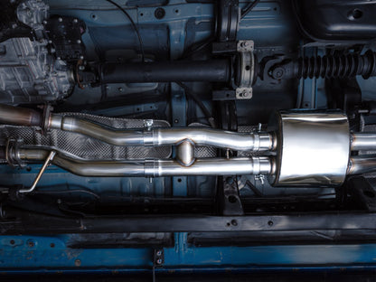 AWE Tuning AWE 16-22 Toyota Tacoma 0FG Catback Exhaust w/ BashGuard - Dual Chrome Silver Tips 3015-32826 3015-32826 Photo - Mounted