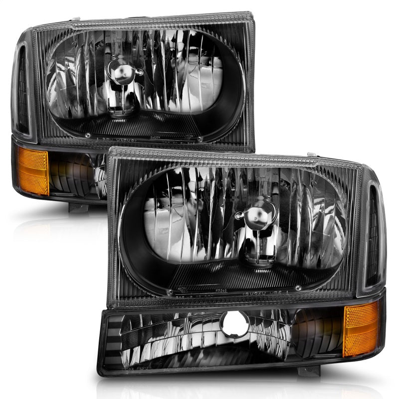 Anzo 2000-2004 Ford Excursion Crystal Headlights Black 111080 Photo - Unmounted