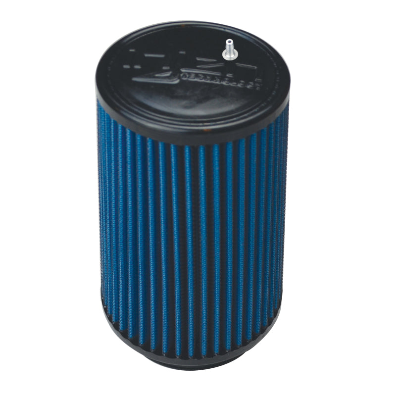 Injen NanoWeb Dry Air Filter 3.25in Filter Neck 4.75in Base/ 6.90in tall/4.00in Top-45 Pleats X-1098-BB X-1098-BB Photo - out of package