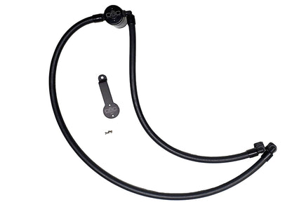 J&L 20-22 Jeep Wrangler 2.0L (Excl Hybrid Models) Driver Side Oil Separator 3.0 - Black Anodized 3070D-B 3070D-B Photo - Primary