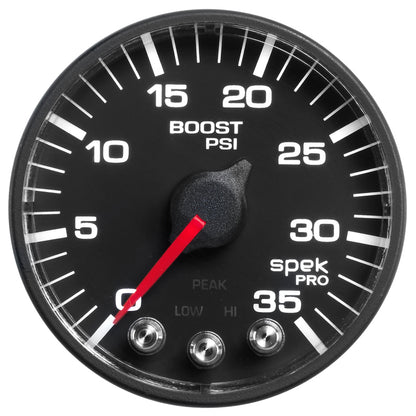 Autometer Diesel Gauge Kit A-Pillar w/ Speaker 01-07 GM Boost/EGT 60psi/2000 degree F Black Spek-Pro P72021 P72021 User 2