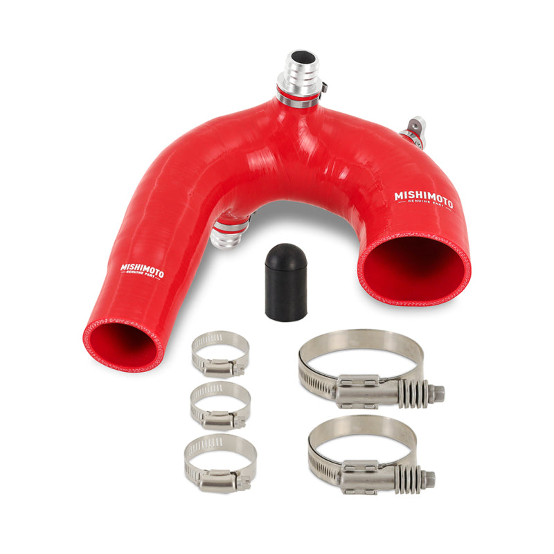 Mishimoto 2016+ Polaris RZR XP Turbo Silicone Intake J-Tube - Red MMHOSE-RZR-16AIRD MMHOSE-RZR-16AIRD Photo - Primary
