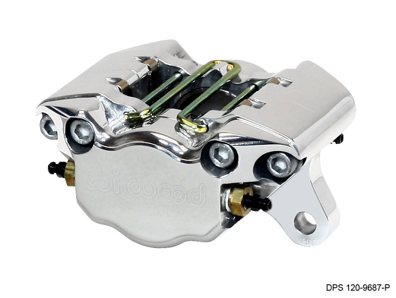 Wilwood Caliper-Pollished Dynapro Single 3.25in Mount 1.75in Pistons .38in Disc 120-9687-P 120-9687-P Photo - Primary