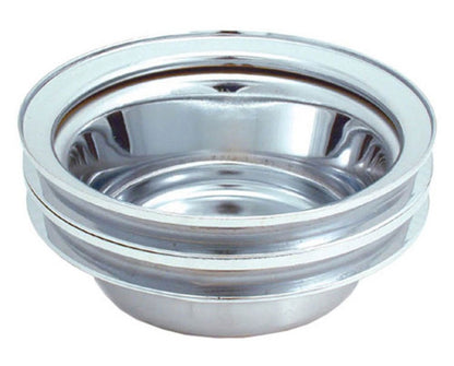 Spectre SB Chevy (w/Long Water Pump) Double Lower Groove Crankshaft Pulley - Chrome 4438 4438 Photo - Primary