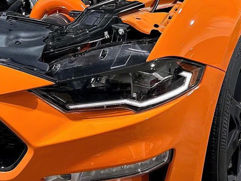 Raxiom 18-23 Ford Mustang GT EcoBoost LED Projector Headlights- Blk Housing (Clear Lens) 412122 412122 Photo - Close Up