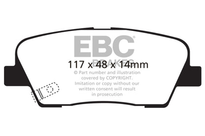 EBC Disc Brake Pad Set DP61806 Photo - Primary