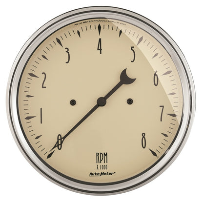 Autometer Gauge, Tachometer, 5", 8k RPM, In-Dash, Antique Beige 1899 Photo - Primary