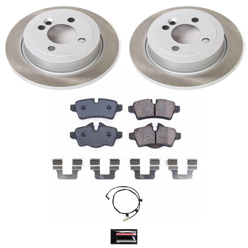 PowerStop Power Stop 07-10 Mini Cooper Rear Semi-Coated Rotor Kit SC6281 SC6281 Photo - Primary