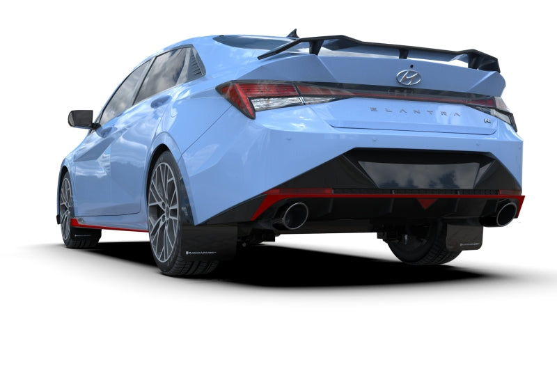 Rally Armor 2022 Hyundai Elantra N & N Line Black UR Mud Flap w/ Red Logo MF79-UR-BLK-RD MF79-UR-BLK-RD User 1