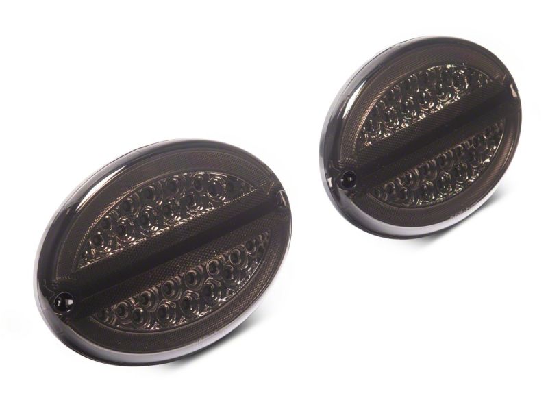 Raxiom 97-04 Chevrolet Corvette C5 Axial Series LED Tail Lights- Chrome Housing- Smoked Lens CV4612 CV4612 Photo - Close Up