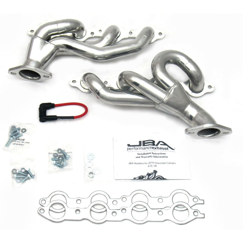 JBA 10-15 Camaro 6.2L LS 1-3/4in Primary Silver Ctd Cat4Ward Header 1812SJS 1812SJS Photo - Primary