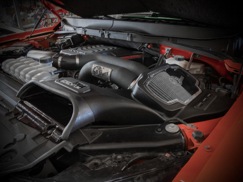 aFe 21-22 Ford F-150 Raptor V6-3.5L(tt) Momentum XP Cold Air Intake System Blk w/ Pro Dry S Filter 50-30072D 50-30072D Photo - Mounted