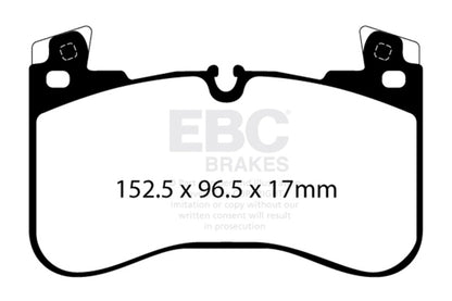 EBC 2020+ Land Rover Defender 90 Yellowstuff Front Brake Pads DP42401R DP42401R Photo - Primary