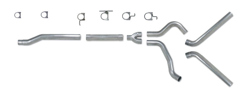 Diamond Eye Performance Diamond Eye KIT 4in CB MFLR RPLCMENT PIPE DUAL AL: 03-07 FORD 6.0L F250/F350 K4340A-RP K4340A-RP Photo - Primary